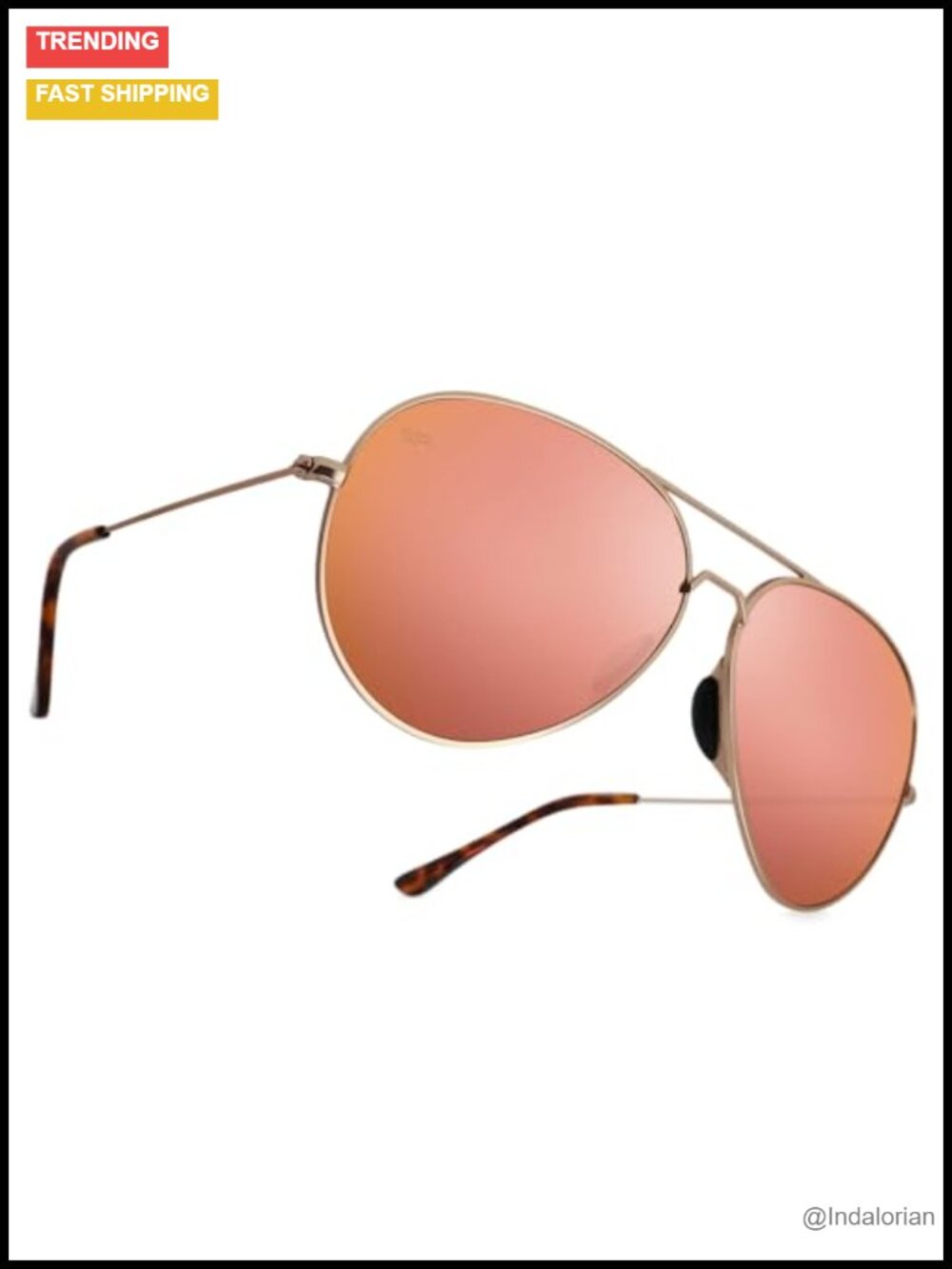 Polarized Aviator Sunglasses Stainless Steel Frame UV Protection